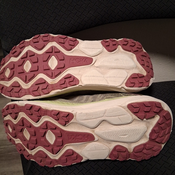 Hoka Women's Sneakers - Olive and Pink - Picture 5 of 6